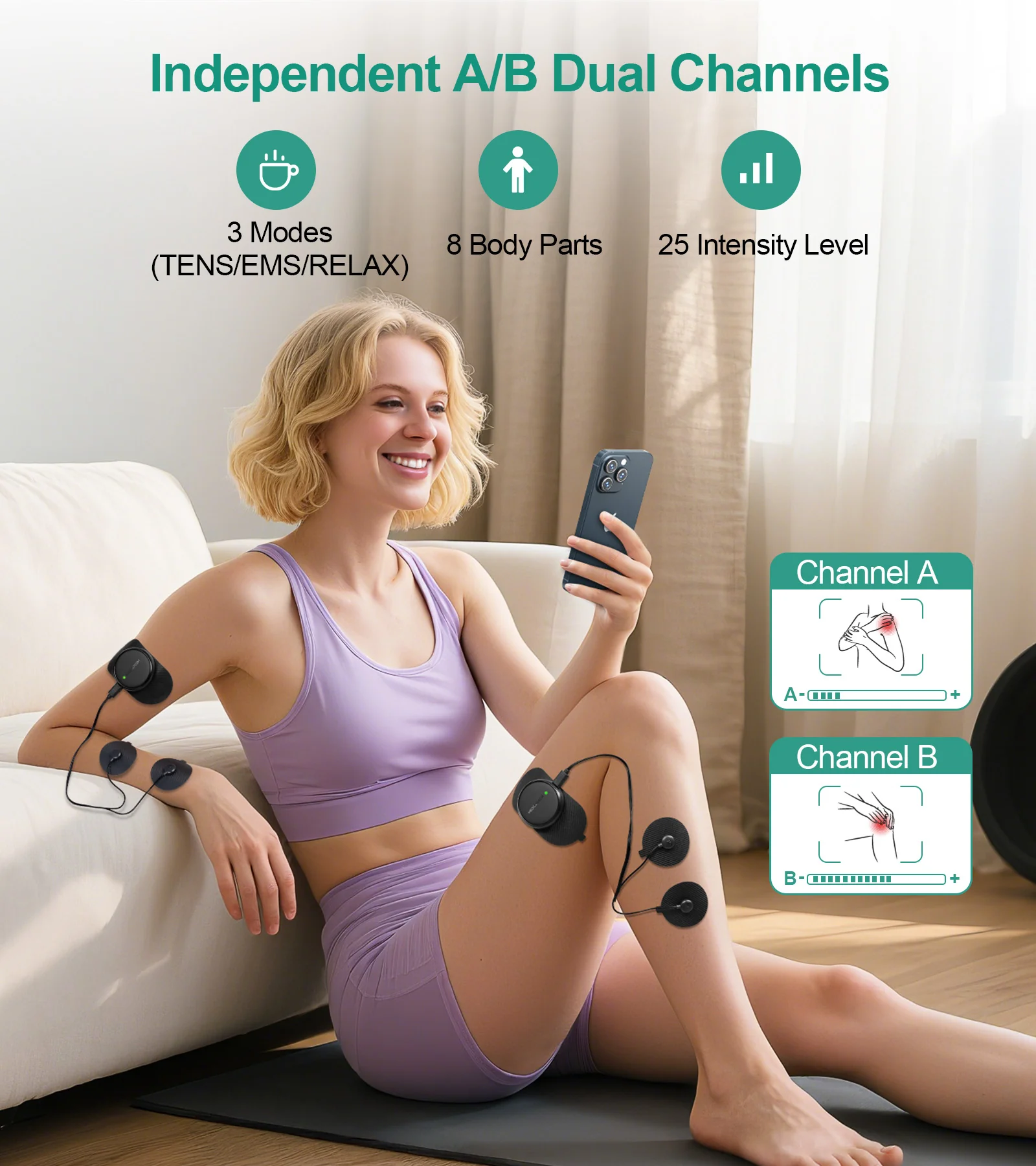 Medcursor MedPulse 3-in-1 Wireless Muscle Stimulator - Image 4